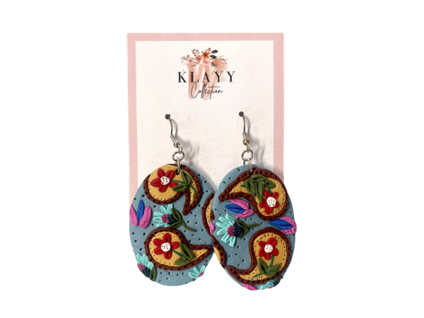 Paisley Oval Earring