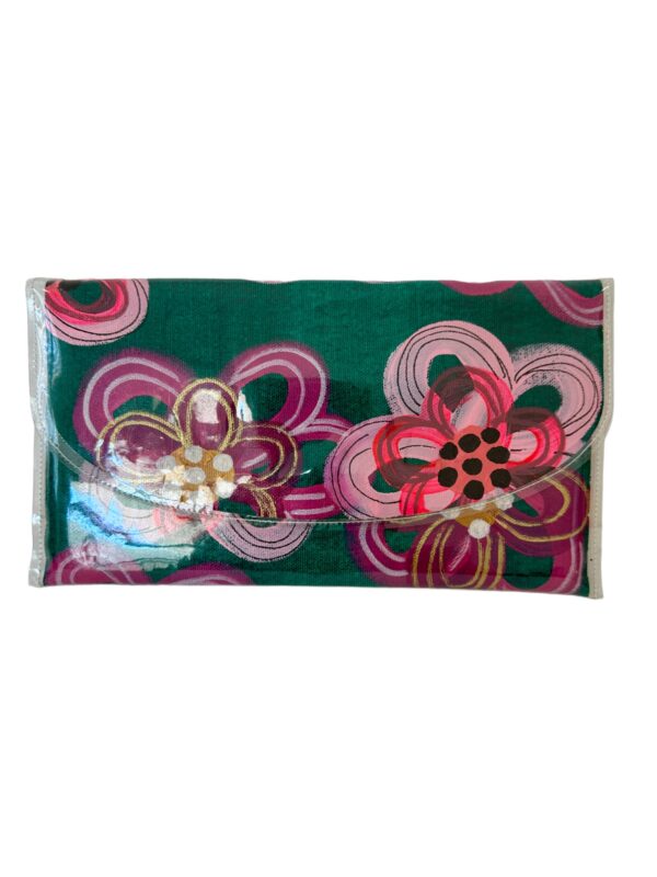 Arty Farty Party Clutch - Green Flowers