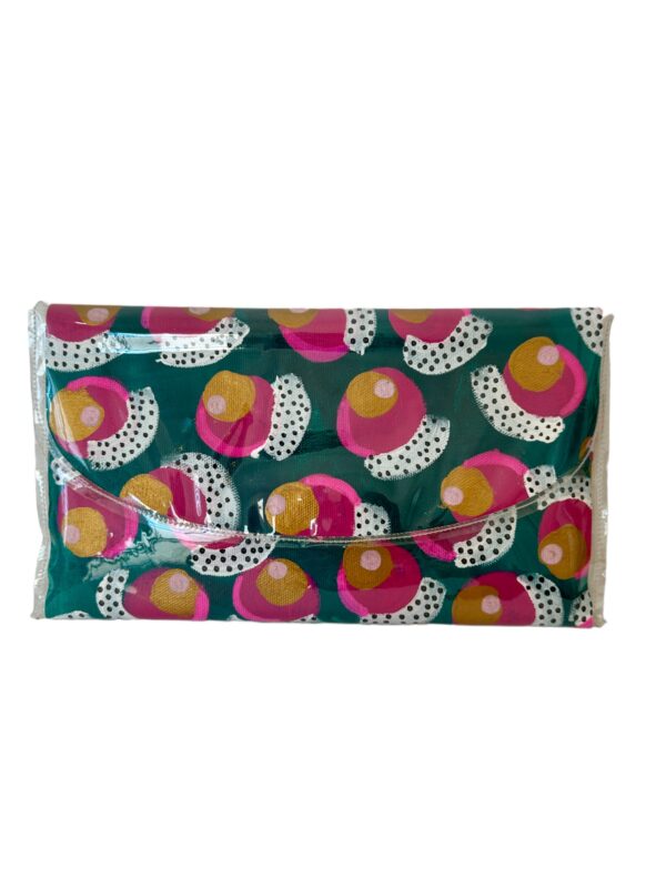 Arty Farty Party Clutch - Emerald & Pink