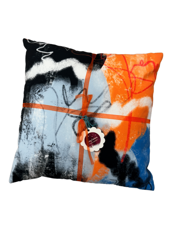 Abstract Orange Cushion