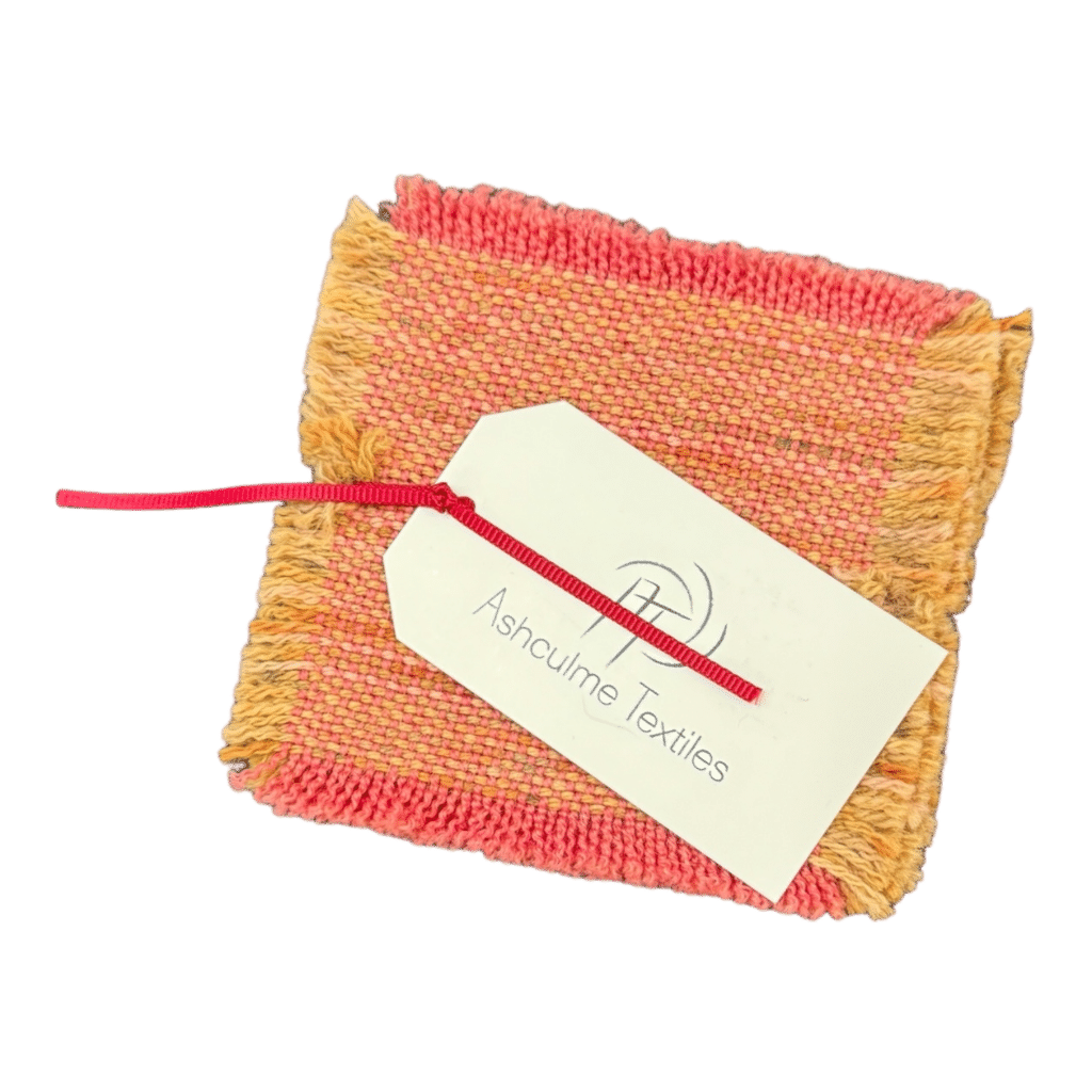 Warm Sunrise Coaster Set | Alpaca & Silk by Australian artist Fiona Durman