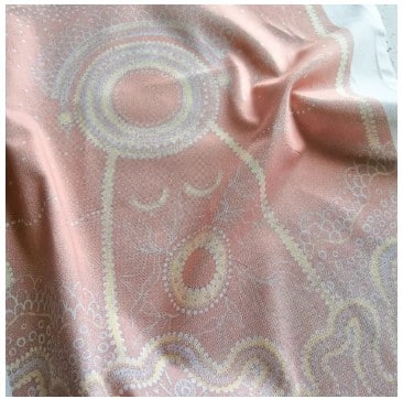 She is Life tea towel by Wiradjuri artist Amanda Hinkelmann celebrates femininity, connection to nature, and Indigenous storytelling. A beautiful, high-quality cotton piece.