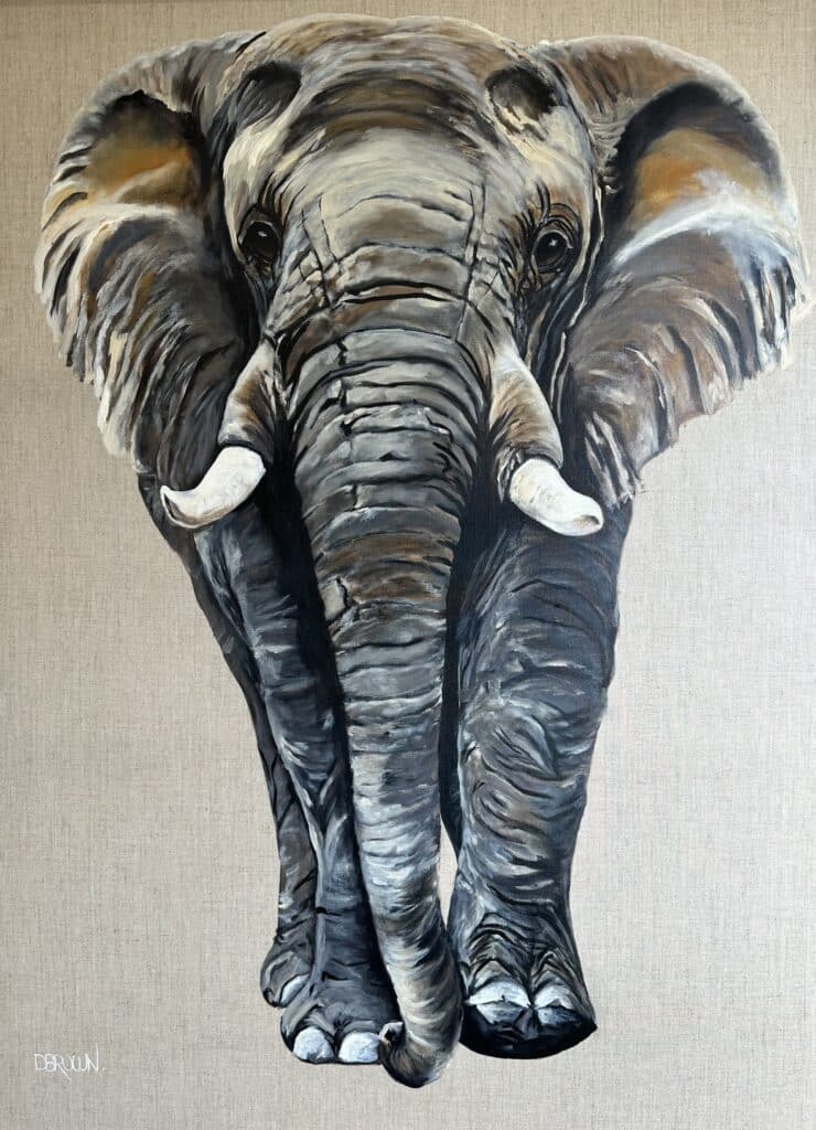 Discover Donna Brown’s latest collection at the Sydney Affordable Art Fair this November—playful, expressive animal portraits full of humour, heart, and personality.