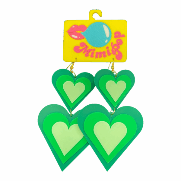 Turn up the fun with Mimipop’s 3D printed earring collection! Bright, bold, and lightweight statement pieces that bring colour and joy to every outfit.