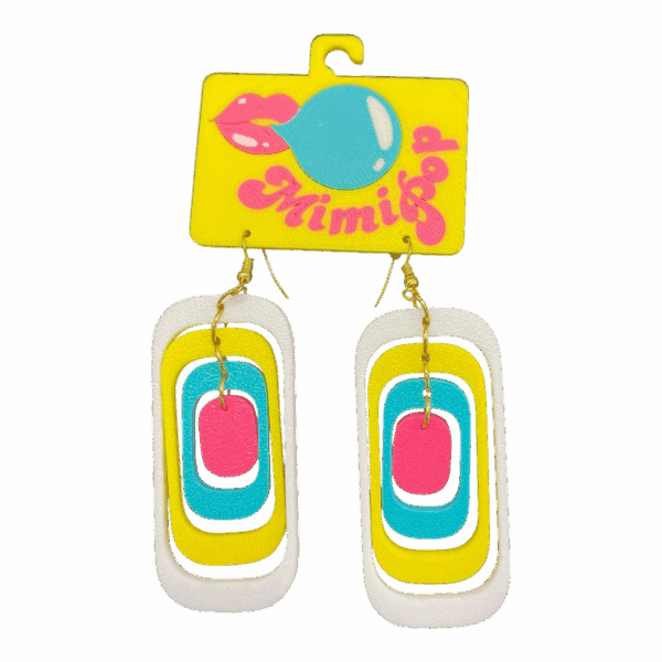 Turn up the fun with Mimipop’s 3D printed earring collection! Bright, bold, and lightweight statement pieces that bring colour and joy to every outfit.