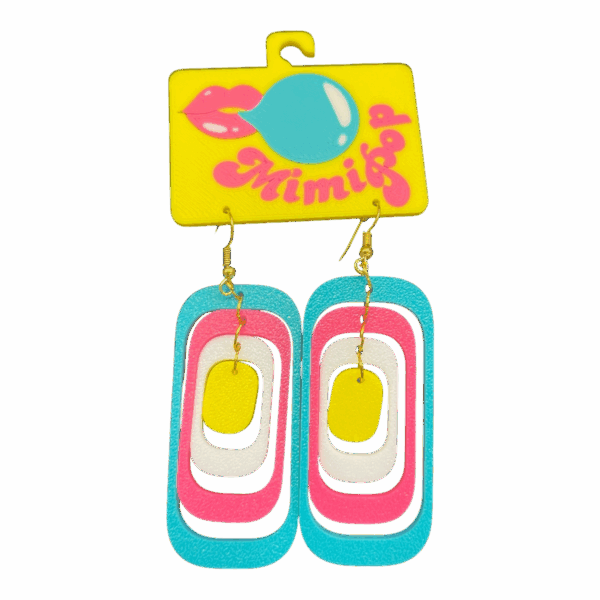 Turn up the fun with Mimipop’s 3D printed earring collection! Bright, bold, and lightweight statement pieces that bring colour and joy to every outfit.