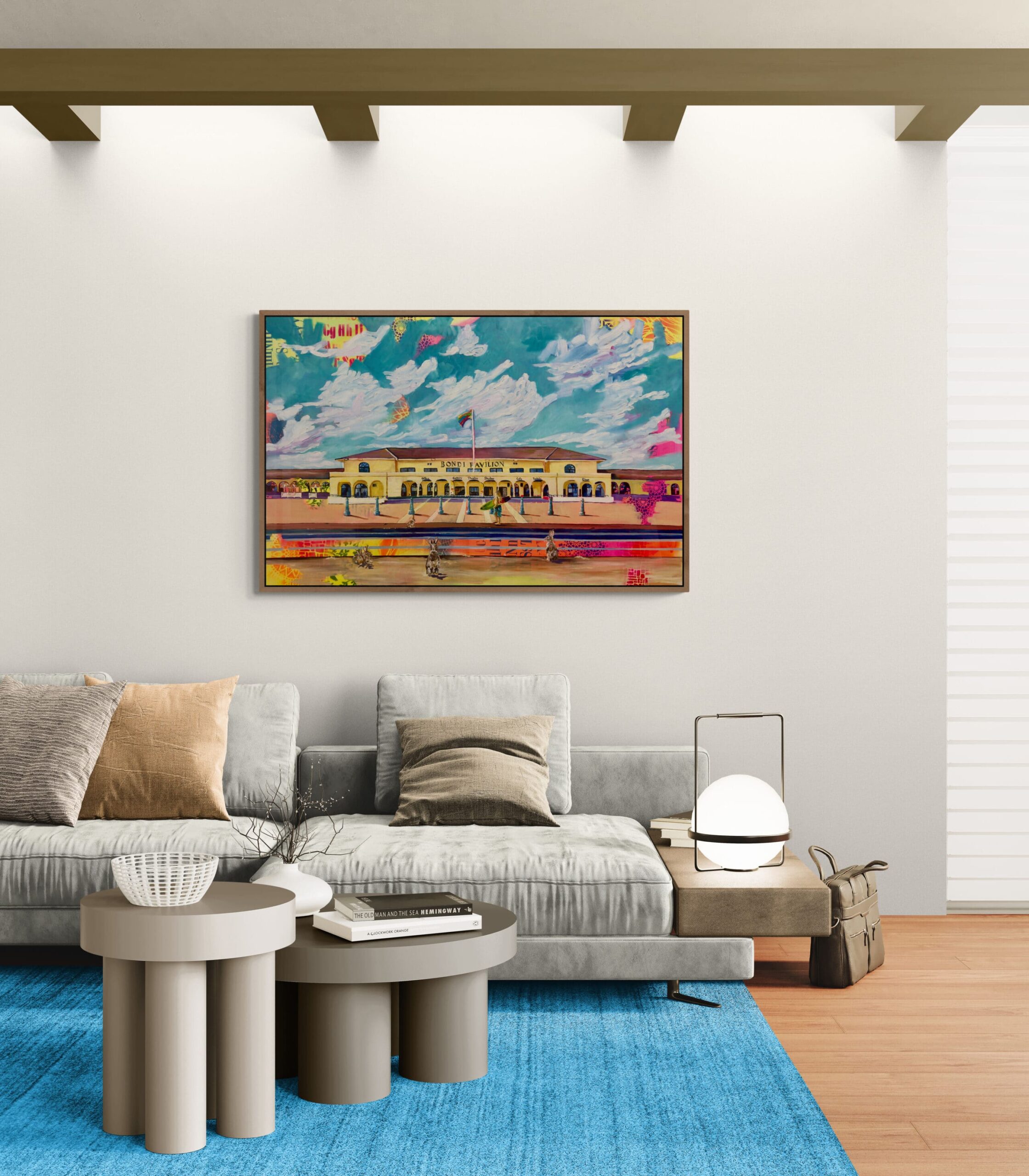 Maggie Deall’s Out of Time, Out of Place explores memory and belonging through vivid, surreal scenes where animals embody feelings of being slightly out of place.